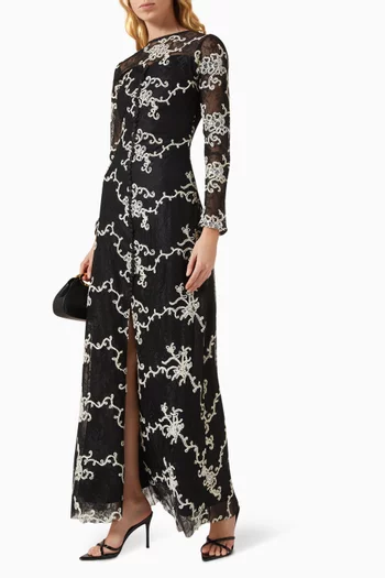 Embellished Lace Dress