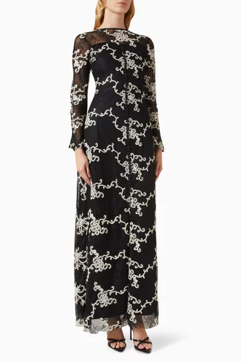 Embellished Lace Dress