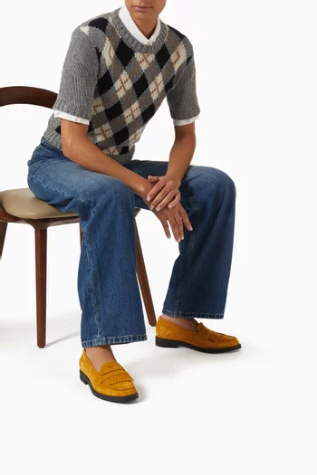 Wilde Fringed Loafers in Suede