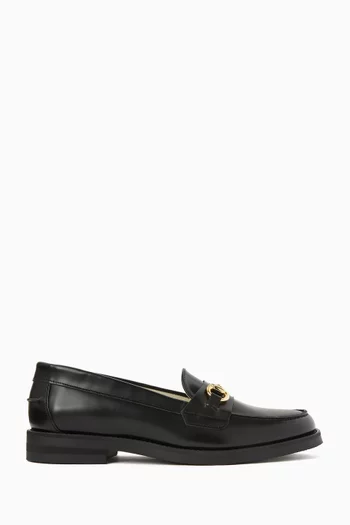 Wilde Bit Penny Loafers in Smooth Leather