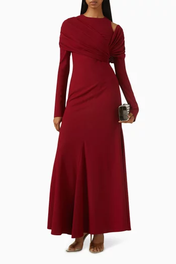 Asymmetric Drape Dress