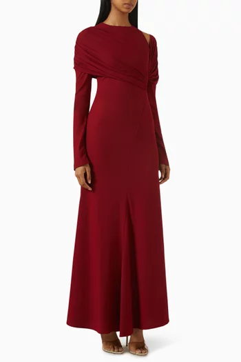 Asymmetric Drape Dress