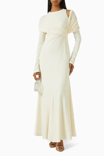 Asymmetric Drape Dress