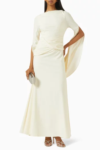 Drape Shawl Corset Dress