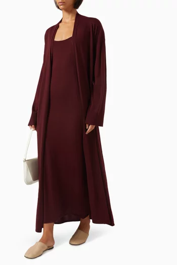 Long Cardigan in Wool-cashmere