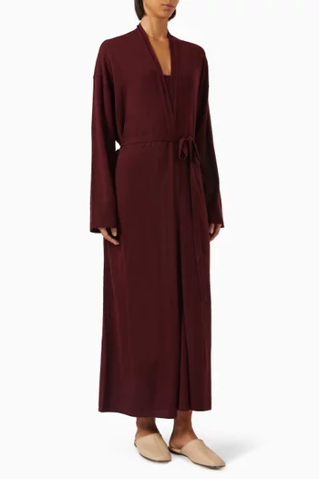 Long Cardigan in Wool-cashmere