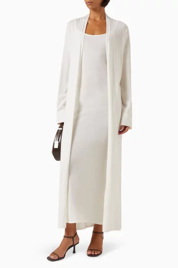 Long Cardigan in Wool-cashmere