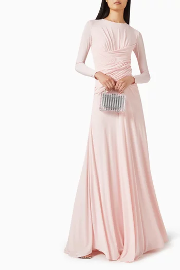 Guri Draped Maxi Dress in Jersey