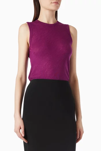 Tank Top in Cashmere & Silk Jersey