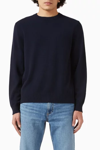 سترة هايلز بفتحة رقبة مستديرة كشمير