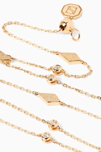 Mosaic Hand Chain in 18kt Yellow Gold