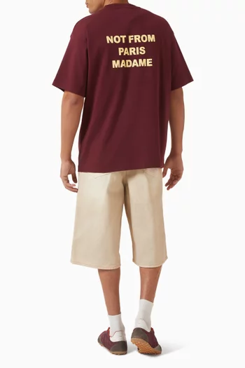 Le Slogan T-shirt in Cotton