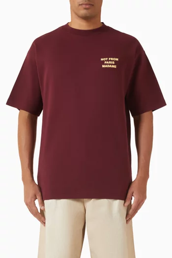 Le Slogan T-shirt in Cotton