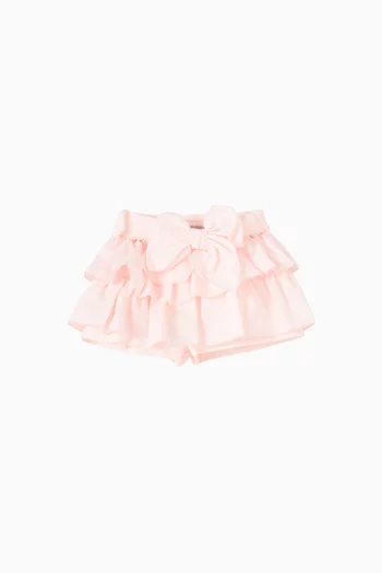 Layered Ruffle Mini Skirt