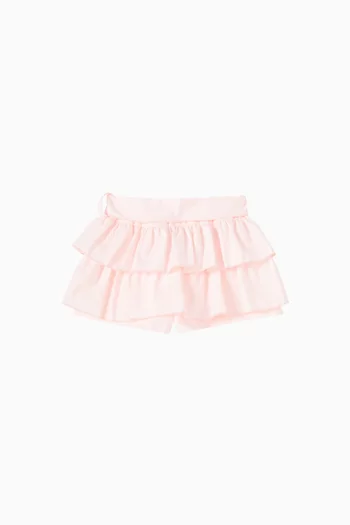 Layered Ruffle Mini Skirt