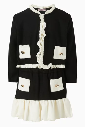 Ruffle-hem Mini Skirt