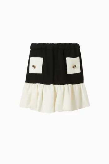 Ruffle-hem Mini Skirt