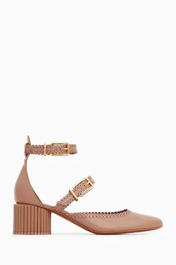 Eddie 55 Mary Jane Pumps in Leather