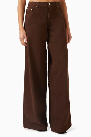 Wide-leg Jeans in Denim