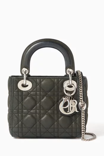Mini Lady Dior Bag in Cannage Iridescent Fabric