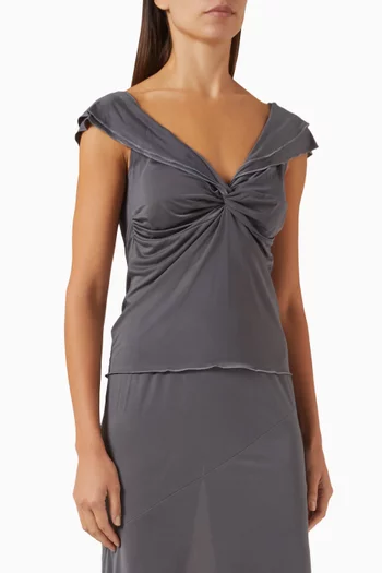 River Twist Top in Viscose