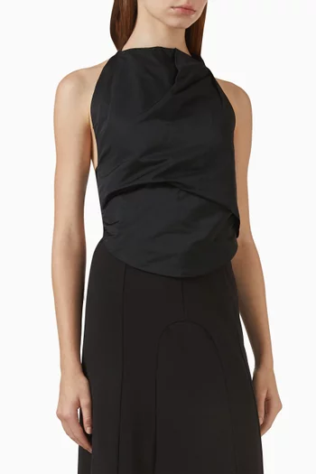 Rumi Bib Top in Cotton-nylon