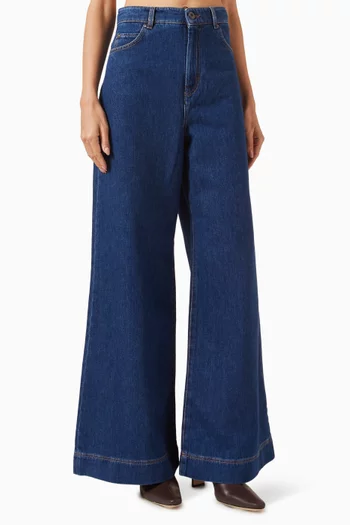 Ciro Wide-leg Jeans in Denim