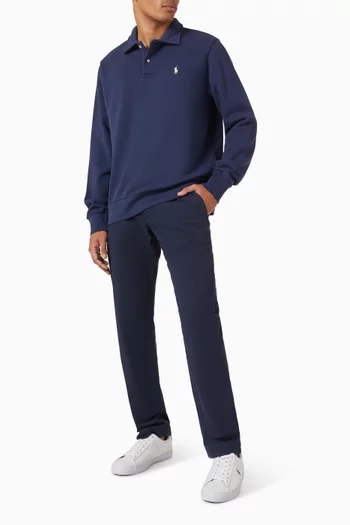 Polo Sweatshirt in Cotton