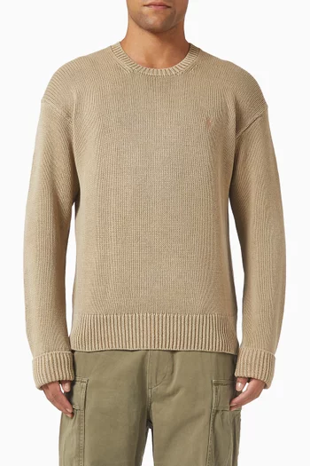 Garment-Dyed Sweater in Cotton