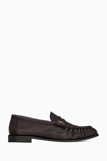 Le Loafer Penny Slippers in Eelskin