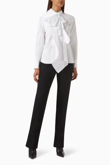 قميص بكشكش قطن