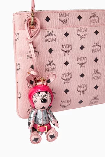 Aren Space Rabbit Charm in Visetos Canvas