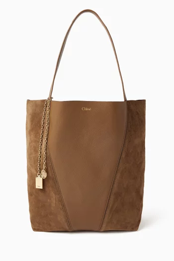 حقيبة يد سبين جلد حُبيبي وجلد شمواه