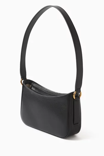 Horse Medal Shoulder Bag in Grained Leather
