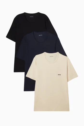 Classic T-shirts in Cotton, Set of 3