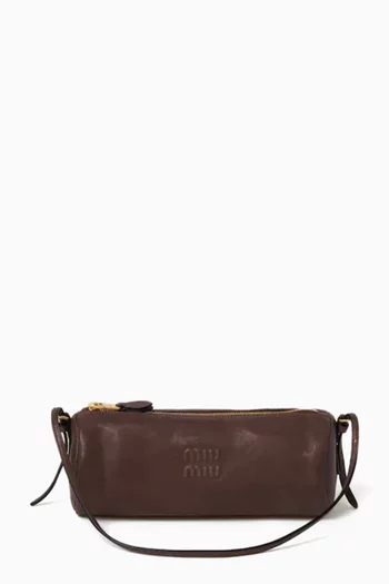Logo Pouch in Nappa Leather