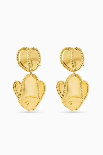 1980s Vintage Stylised Fish Clip-on Earrings