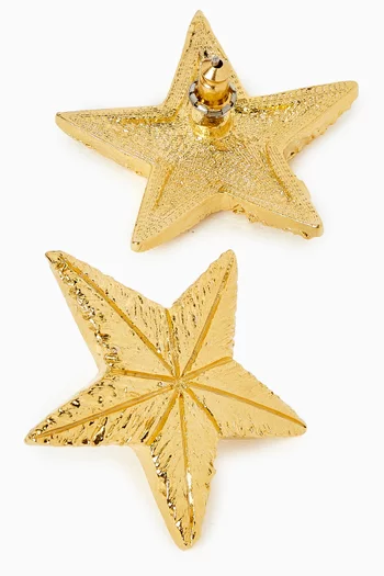 1980s Vintage Star Earrings