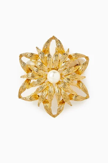 1990s Vintage Flower Brooch