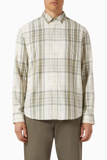 Dunluce Plaid Shirt in Cotton-blend