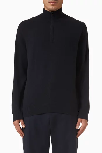 Quarter-zip Sweater in Cashmere