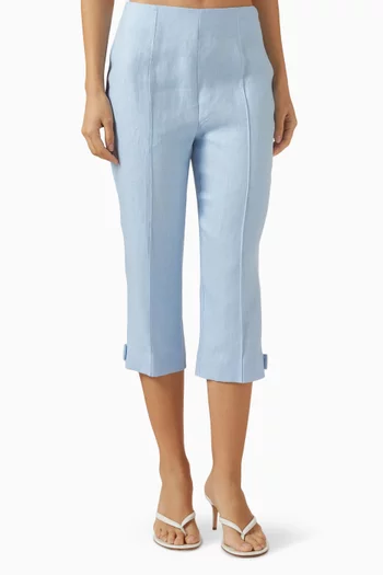 Harper Capri Pants in Linen