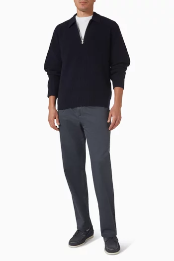 Saisaks Polo Sweater in Merino Wool