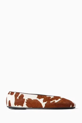 Elise Ballet Flats in Calf Hair