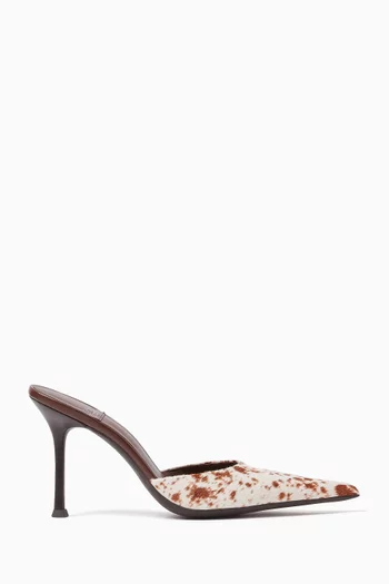 Robyn Mules in Calf Hair