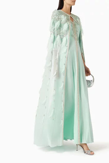Embellished Cape Kaftan