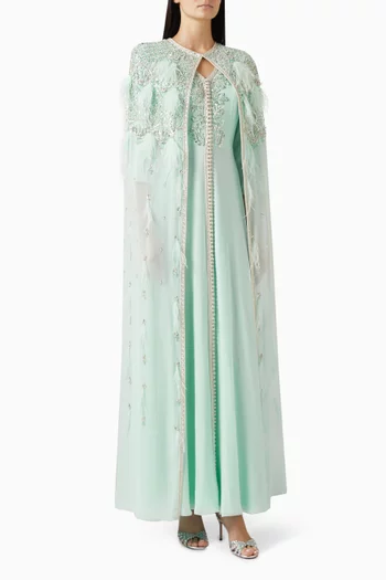 Embellished Cape Kaftan