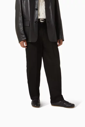 Soft Runner Sneakers in Shiny Nappa Leather