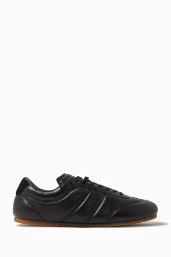 Soft Runner Sneakers in Shiny Nappa Leather