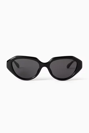 Irregular Sunglasses in Acetate